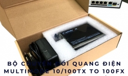 Bộ chuyển đổi quang điện multimode 10/100TX to 100FX cho mạng công nghiệp